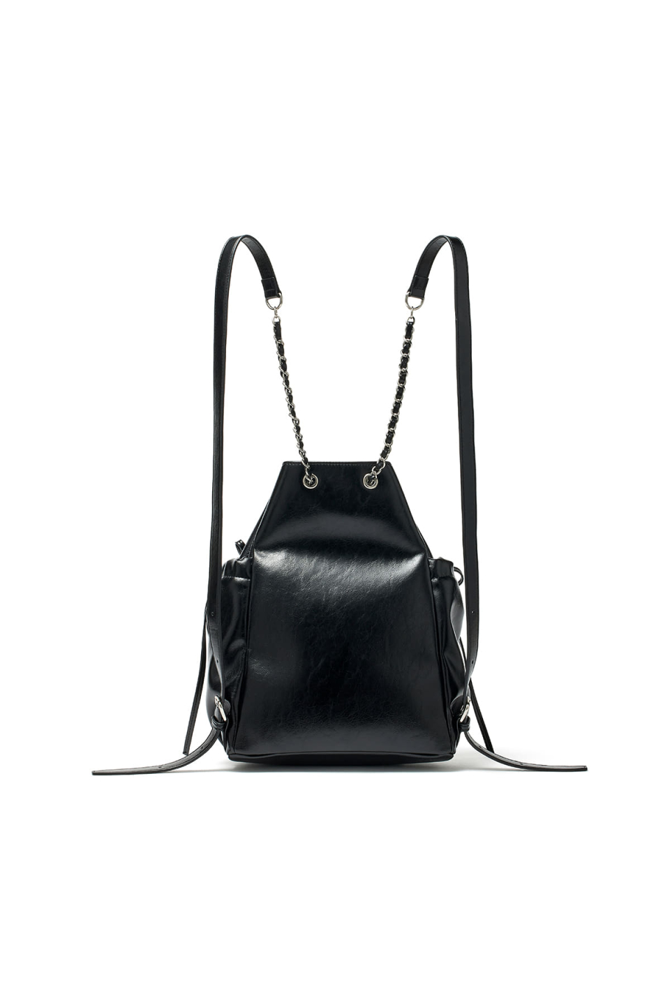 ★Matin Kim★DRAW STRING RIBBON BACK PACK MUSINSA | MATIN KIM DRAW STRING RIBBON BACK PACK IN BLACK