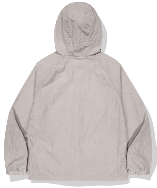 444 Logo Highneck Utility Anorak - бежевый