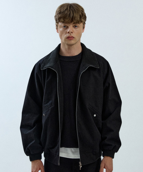 Washed хлопок Tanker куртка 13(Black)
