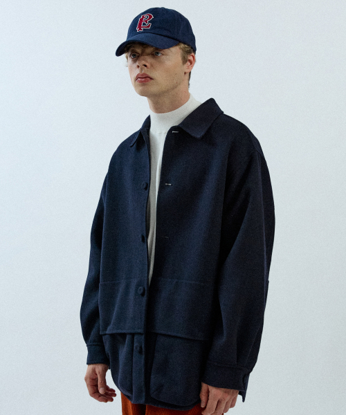 Handmade рубашка куртка 12(Navy)