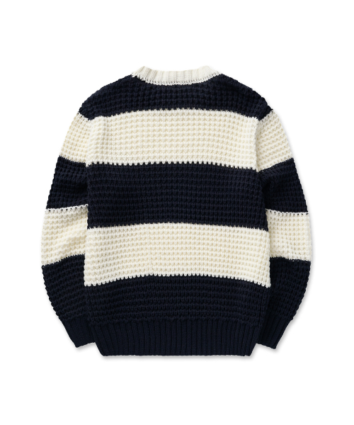 Striped Loop Knit 21(Navy)