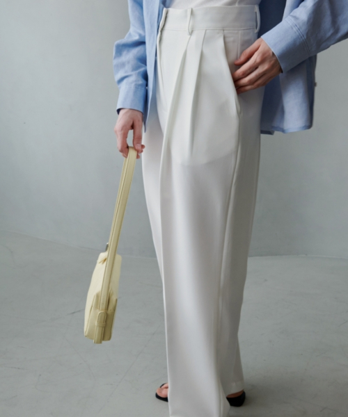 Удобные брюки со складками Comfort Pintuck (Ivory)