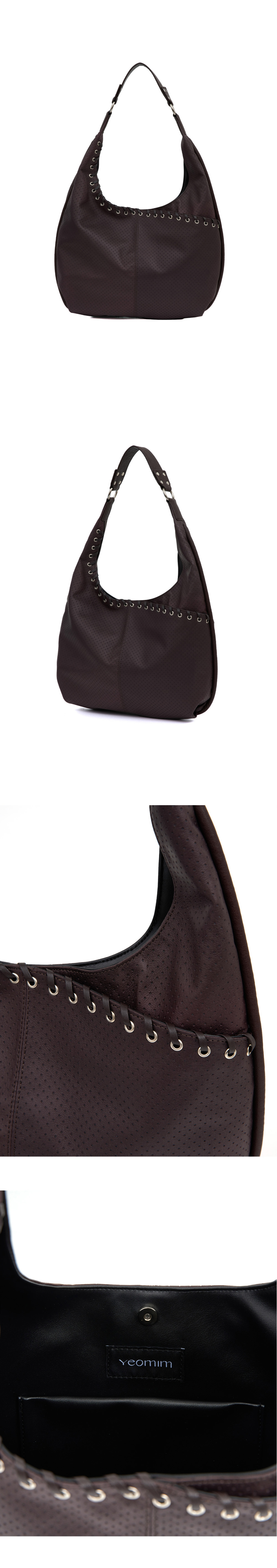 ★YEOMIM★ medium slash hobo bag (black) MUSINSA | YEOMIM slash hobo bag (black)