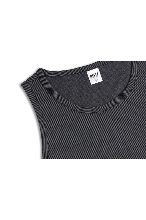 Slim Line Топ без рукавов, Black/Grey