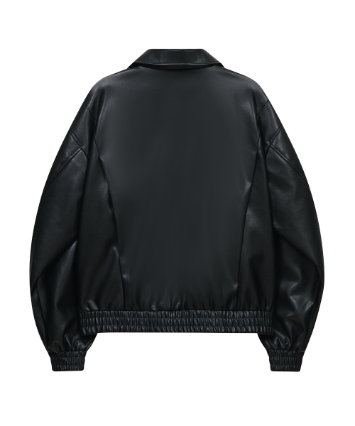 Кожаная куртка-блузон 87-STAN235 Standard Hunting Black