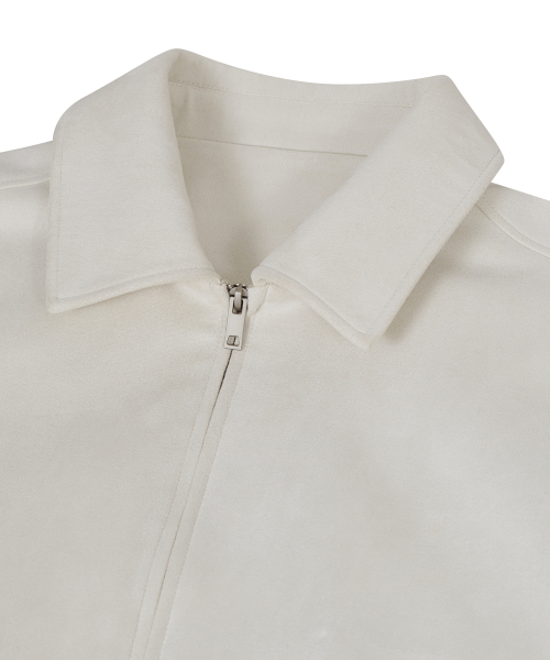 Замшевая куртка-блузон 87-STAN236 Standard Hunting Ivory