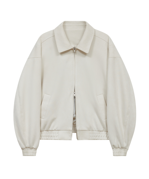 Замшевая куртка-блузон 87-STAN236 Standard Hunting Ivory