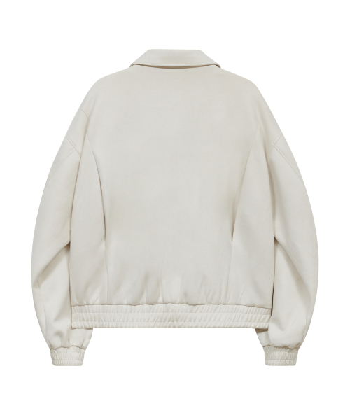 Замшевая куртка-блузон 87-STAN236 Standard Hunting Ivory