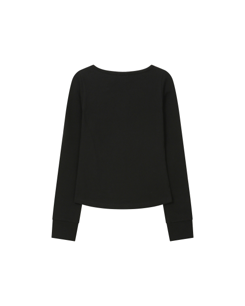 Slash кнопка long sleeves черная