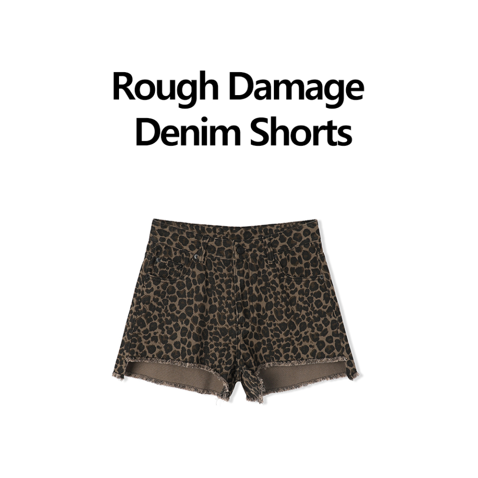 ショートパンツ AVANDRESS Rough Damage Denim Shorts RM5B0041 MUSINSA | AVANDRESS Rough Damage Denim Shorts LEOPARD