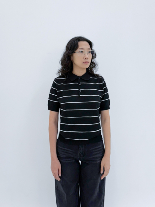 Футболка-поло пике unisex normal fit crop