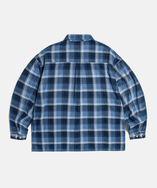 Multi Plaid 2Pocket рубашка темно-синий