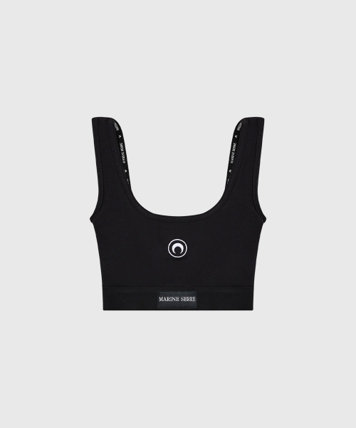 (W) Спортивный бра MOON LOGO STRETCHED JERSEY SPORT BRA BK99 BLACK