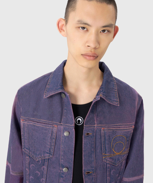 (M) Джинсовка MOON LASER DENIM TRUCKER JACKET PU20 Lavender