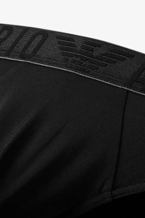 EMPORIO ARMANI UNDERWEAR Мужские нейлоновые брифы Black 0815311018