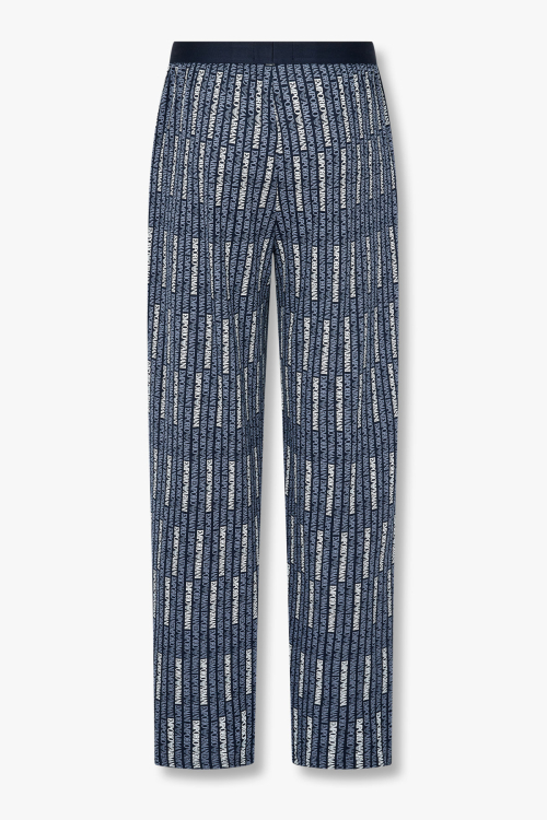 [EMPORIO ARMANI UNDERWEAR] Мужские домашние брюки с логотипом Navy 0815332006