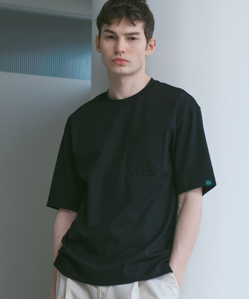 Футболка Cool Pima Round Pocket [Matt Black]_ZF2TS111