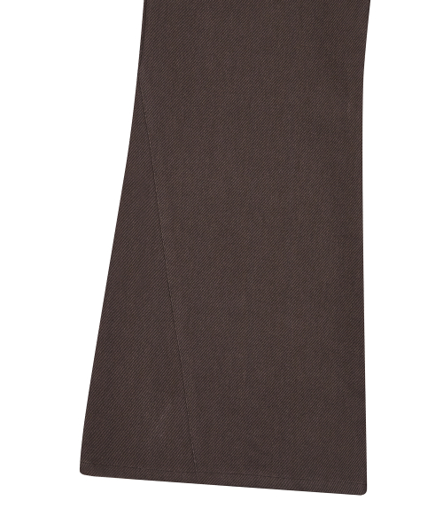 L19 FRILL BOOTSCUT брюки(коричневая)