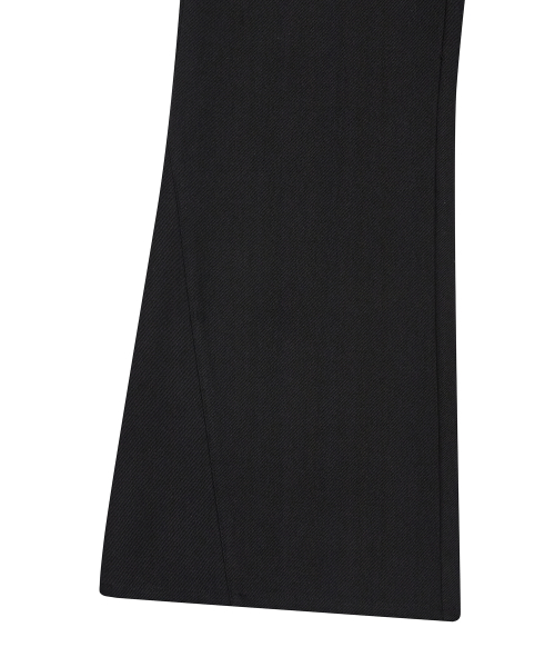 L19 FRILL BOOTSCUT брюки(черная)