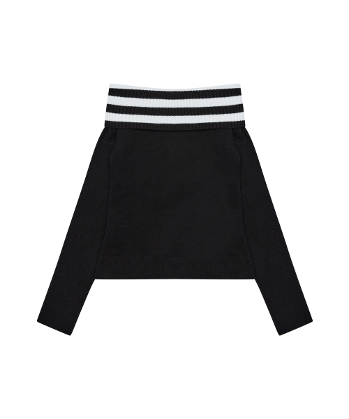 L19 STAR OFF-SHOULDER трикотаж(черная)