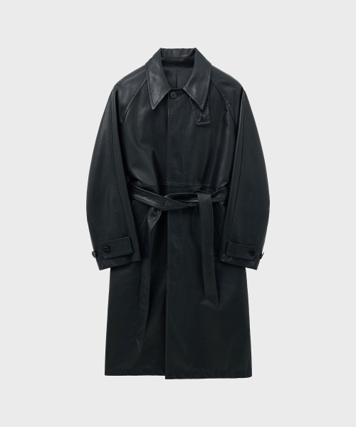 Пальто балмакаан из овечьей кожи (Black)