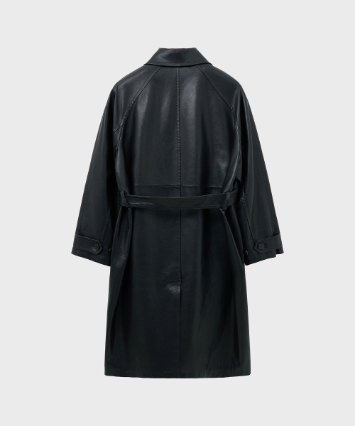 Пальто балмакаан из овечьей кожи (Black)