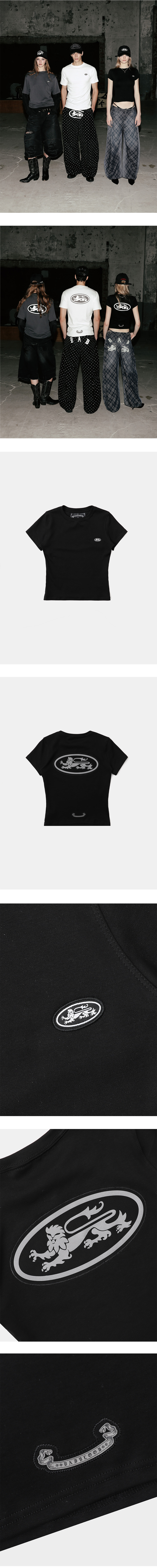 ◆BADBLOOD Tiny Logo Jersey T-Shirt/3色◆ MUSINSA | BADBLOOD Tiny Logo Jersey T-Shirt - Black