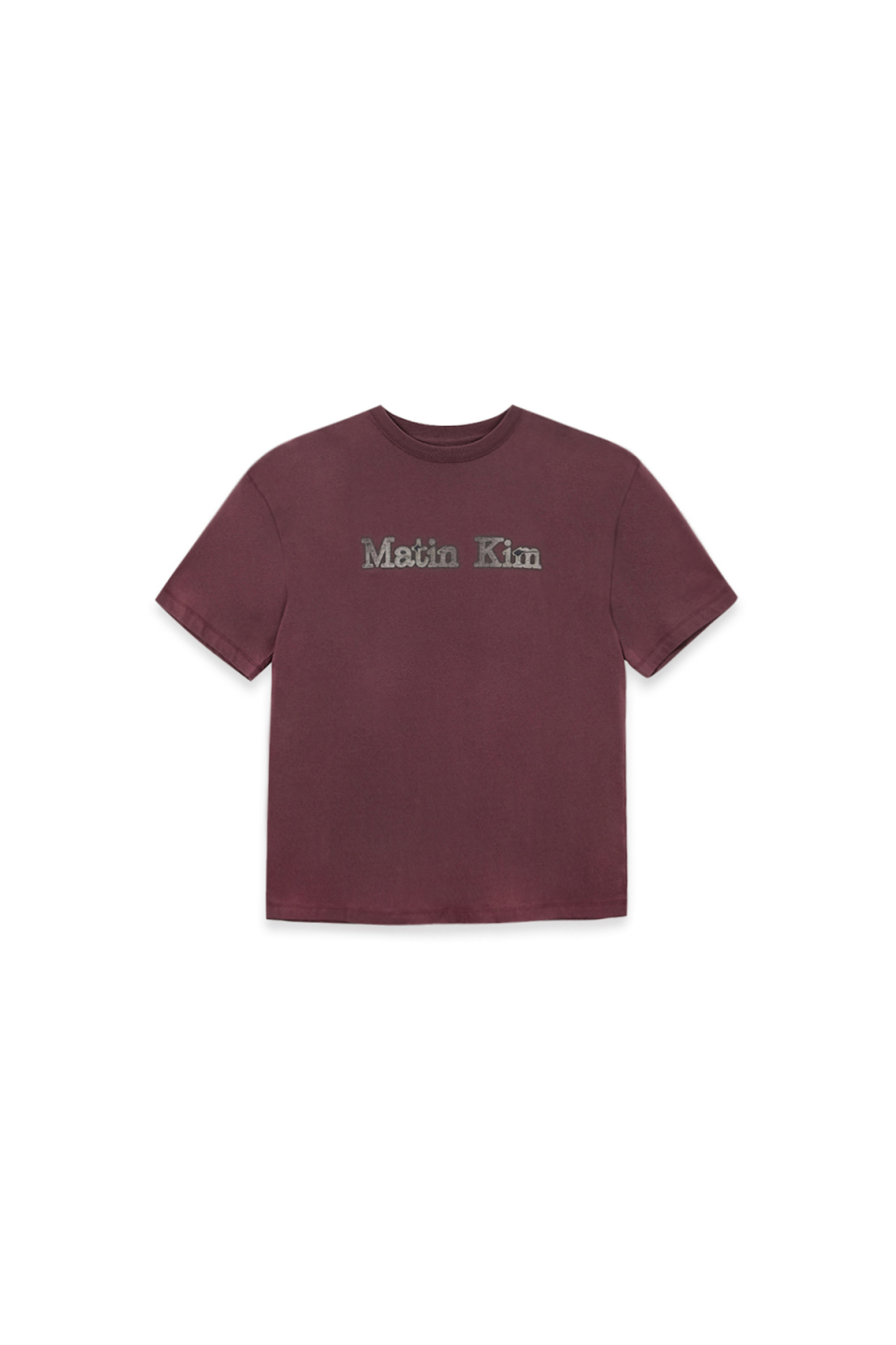 MUSINSA | MATIN KIM VINTAGE LOGO GRAPHIC TOP IN BURGUNDY