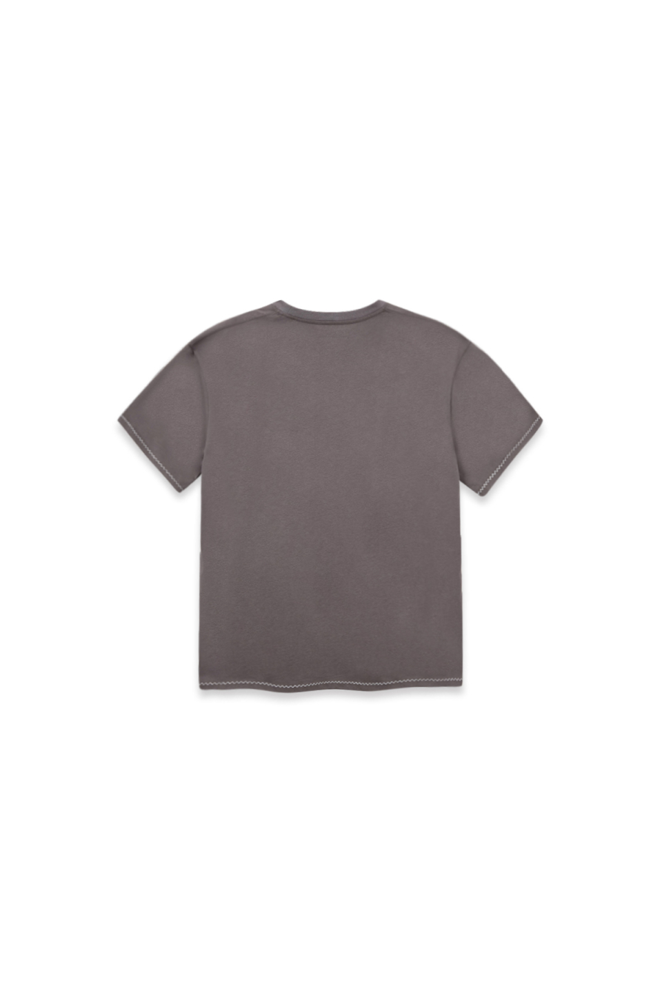 MUSINSA | MATIN KIM DOODLE LOGO GRAPHIC TOP IN CHARCOAL