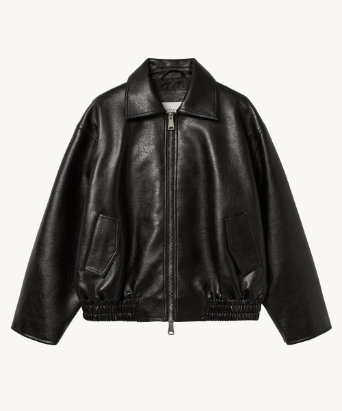 Кожаная куртка 8272 washed (BLACK)