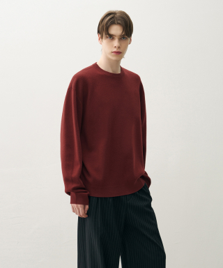 DRAW FIT ドロウフィット ソフトウール クロップラウンドニット 画像 8