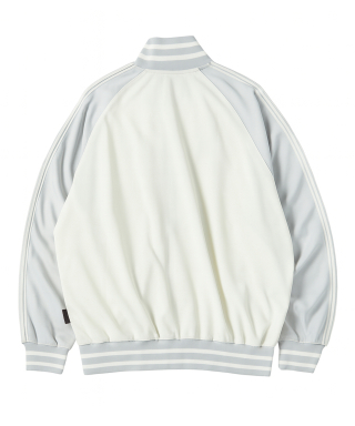 TRAVEL トラベル コmbination Raglan Jersey Track Jacket アイボリー 画像 4
