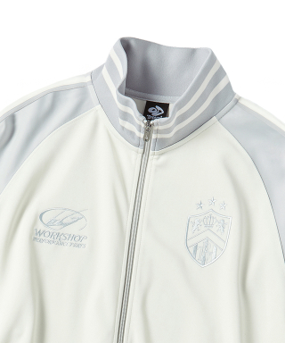 TRAVEL トラベル コmbination Raglan Jersey Track Jacket アイボリー 画像 5