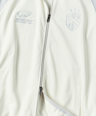 TRAVEL トラベル コmbination Raglan Jersey Track Jacket アイボリー 画像 6