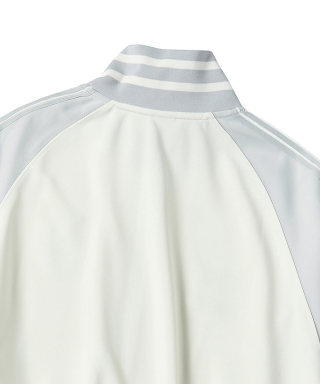 TRAVEL トラベル コmbination Raglan Jersey Track Jacket アイボリー 画像 2