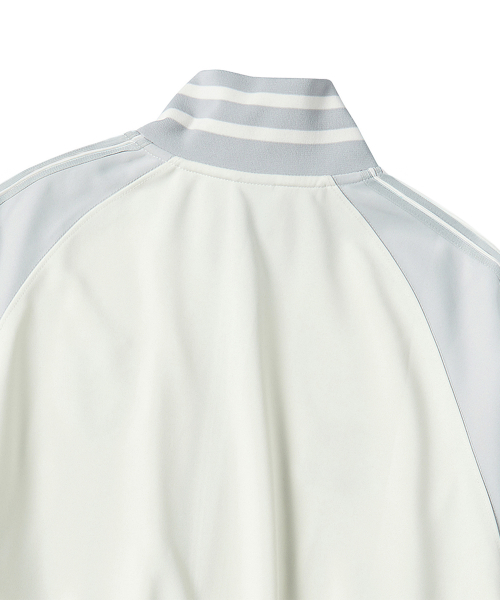 TRAVEL トラベル コmbination Raglan Jersey Track Jacket アイボリー 画像 2