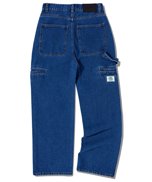 Широкие джинсы карпентер GLP-514_Medium Blue