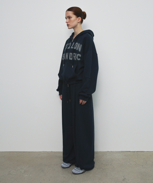 OVERFIT HOOD ZIP UP_NAVY