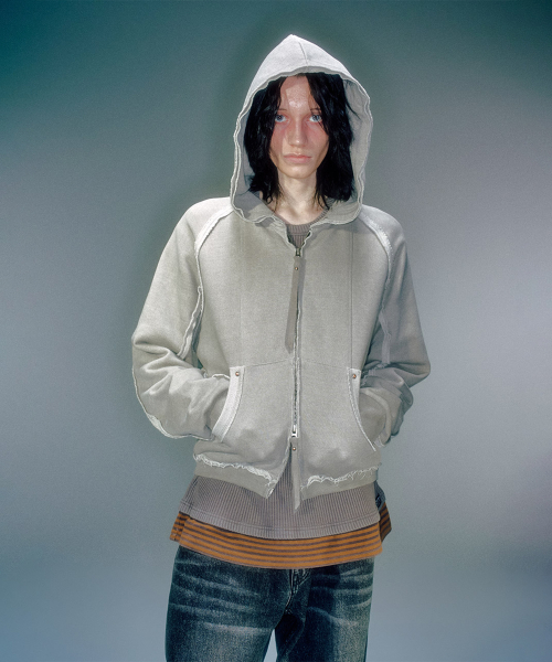 DIAS INSIDE-OUT HOOD ZIP-UP (3COLOR)