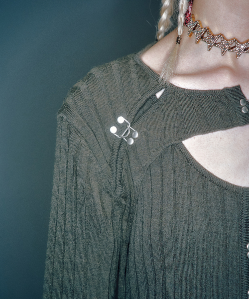 TRUED HOOKED BOLERO CARDIGAN (2COLOR)