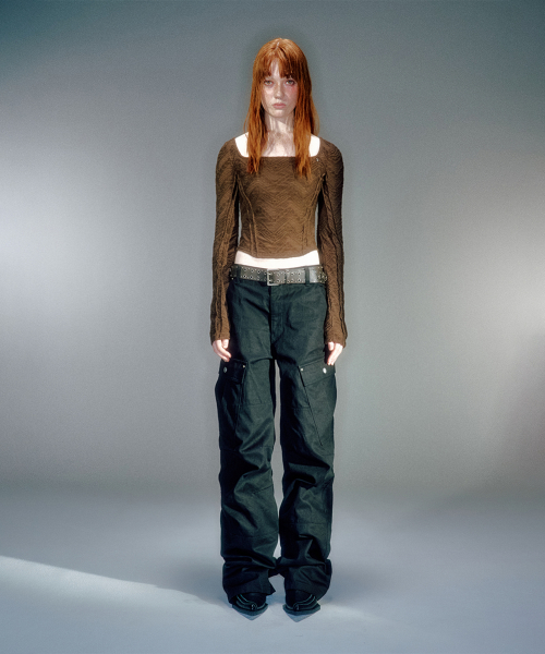 BETI SQUARE NECK LONG SLEEVE TOP (2COLOR)