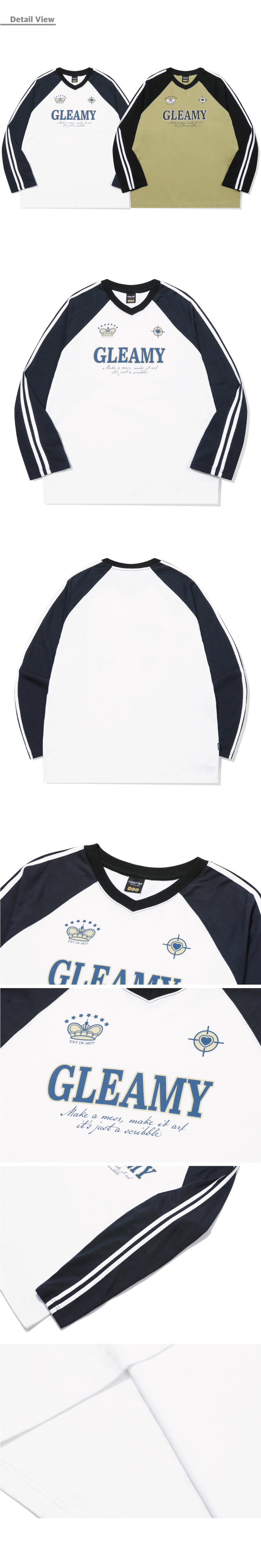V-NECK LONG SLEEVE - 2 COLORS WHITE