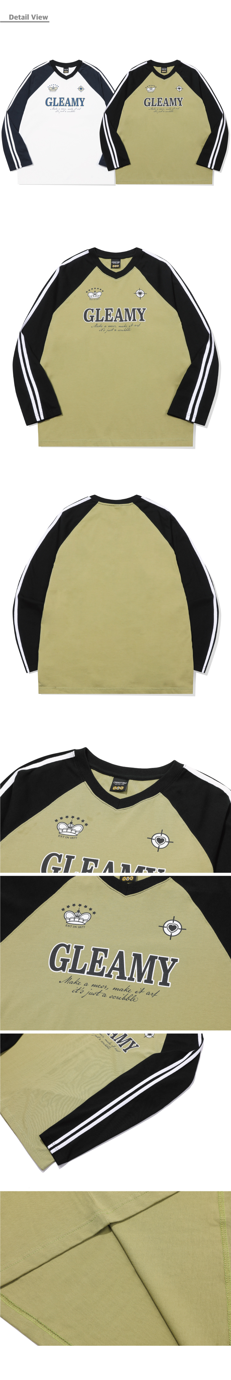 V-NECK LONG SLEEVE - 2 COLORS OLIVE
