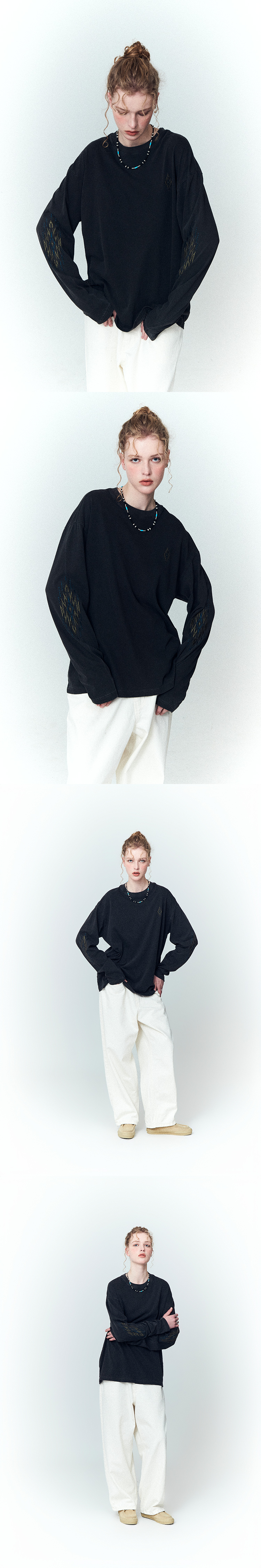 STAR PIGMENT LONG SLEEVE - 2 COLORS BLACK