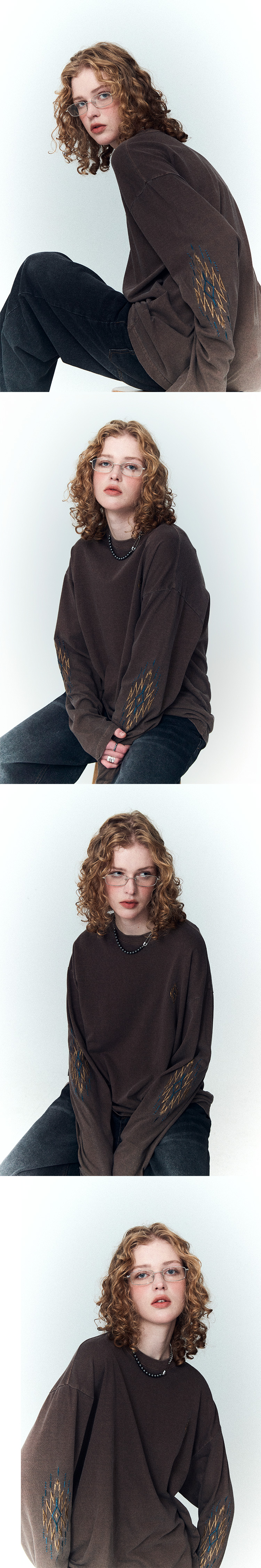 STAR PIGMENT LONG SLEEVE - 2 COLORS BROWN