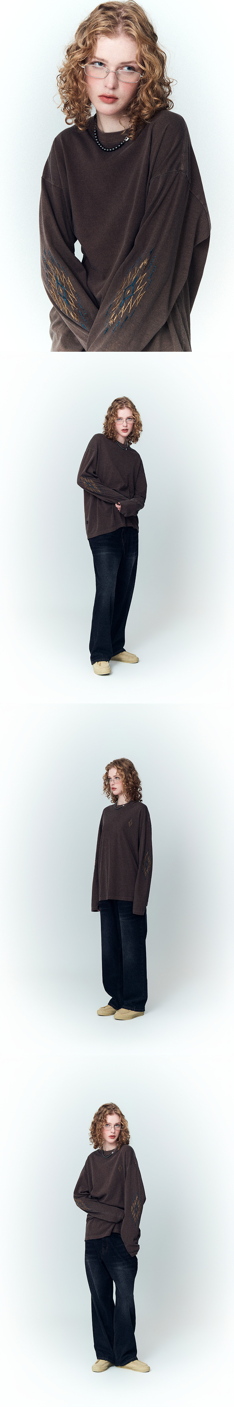 STAR PIGMENT LONG SLEEVE - 2 COLORS BROWN