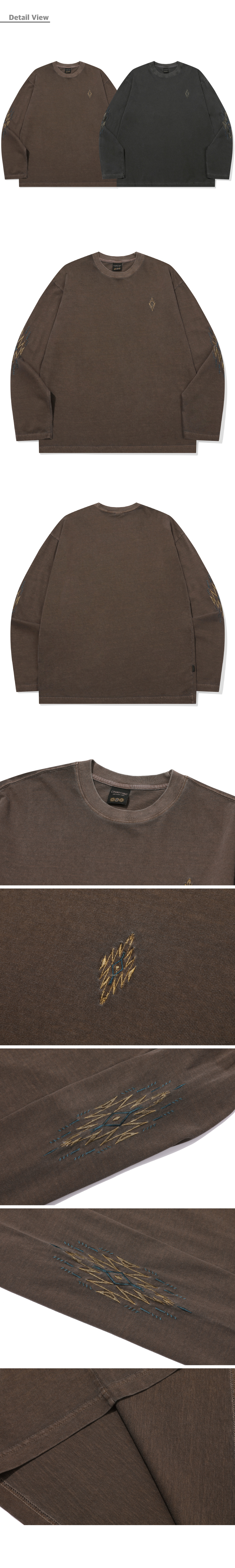 STAR PIGMENT LONG SLEEVE - 2 COLORS BROWN