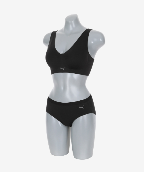 Женский бесшовный комплект белья Skin Like (Black)