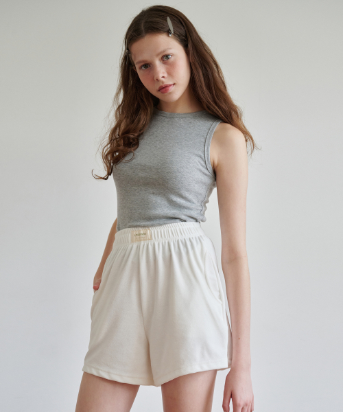 Terry Daily Shorts White