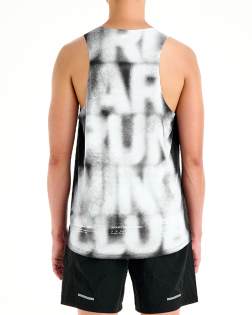 Mens Your Pace Singlet Black